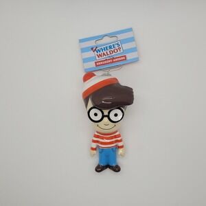 Where's Waldo Decoupage Christmas Ornament, Red, White, Plastic, by Ruz